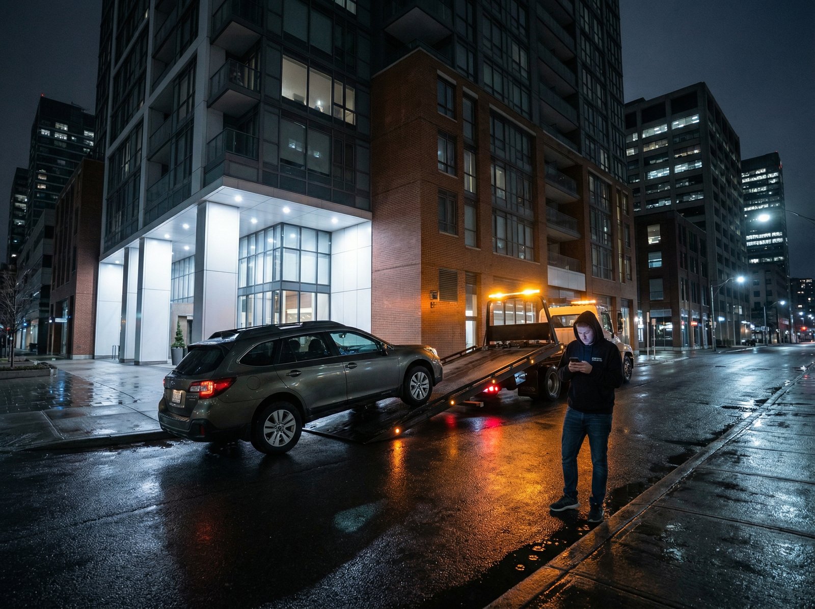 Flatbed or Wheel Lift for Downtown Vancouver AWD Breakdowns