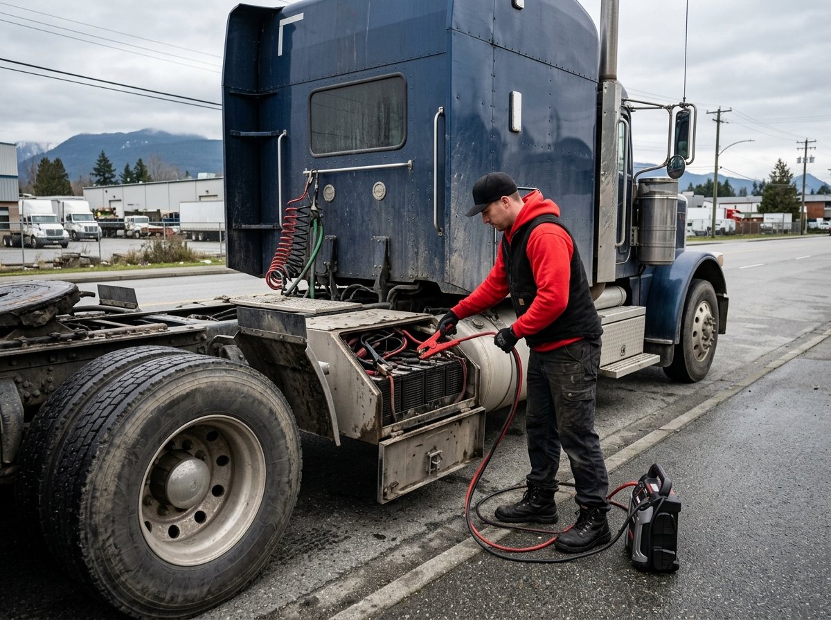 Heavy Vehicle Battery Boost Services in Vancouver BC