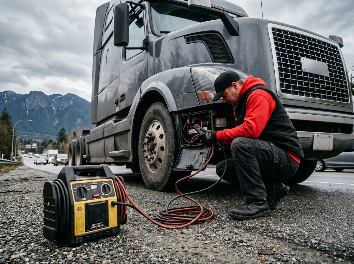 Heavy Vehicle Battery Boost Services in Vancouver BC